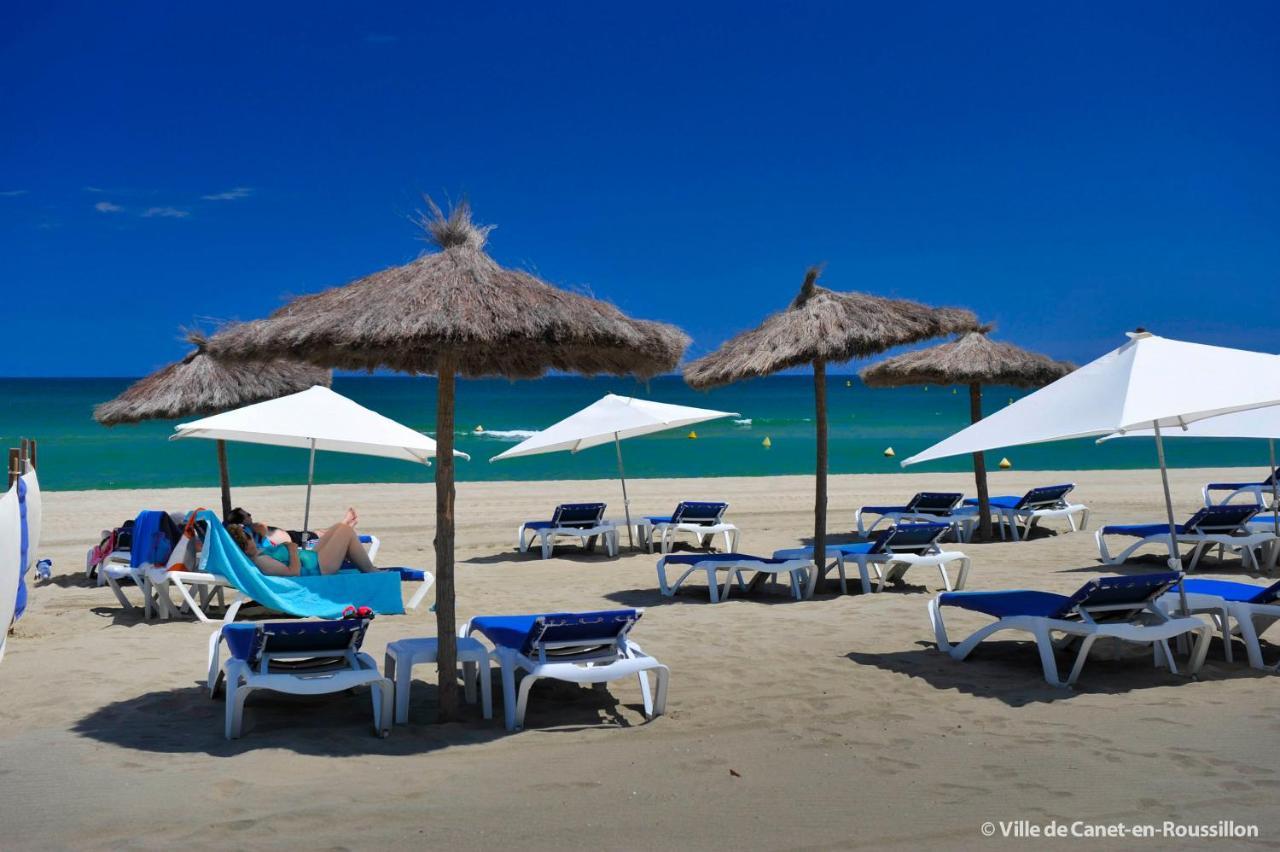 EDEN Exceptionnel! Vue mer 10m de la plage parking privé gratuit à 100m Canet Exterior foto